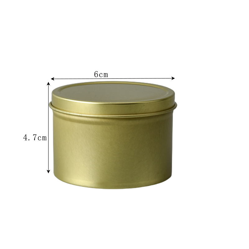 Round gold cake candle packing box for loose leaf