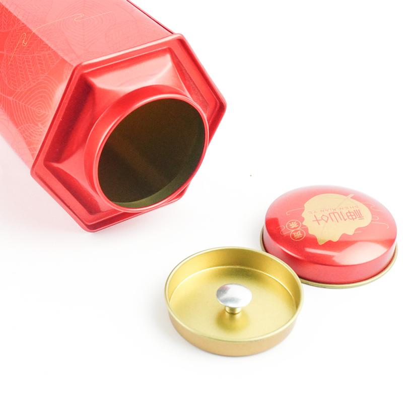Cheap Empty Tin Containers Suppliers -High Quality Double Lid Tea tin can TTC-009 – Jiayi detail pictures