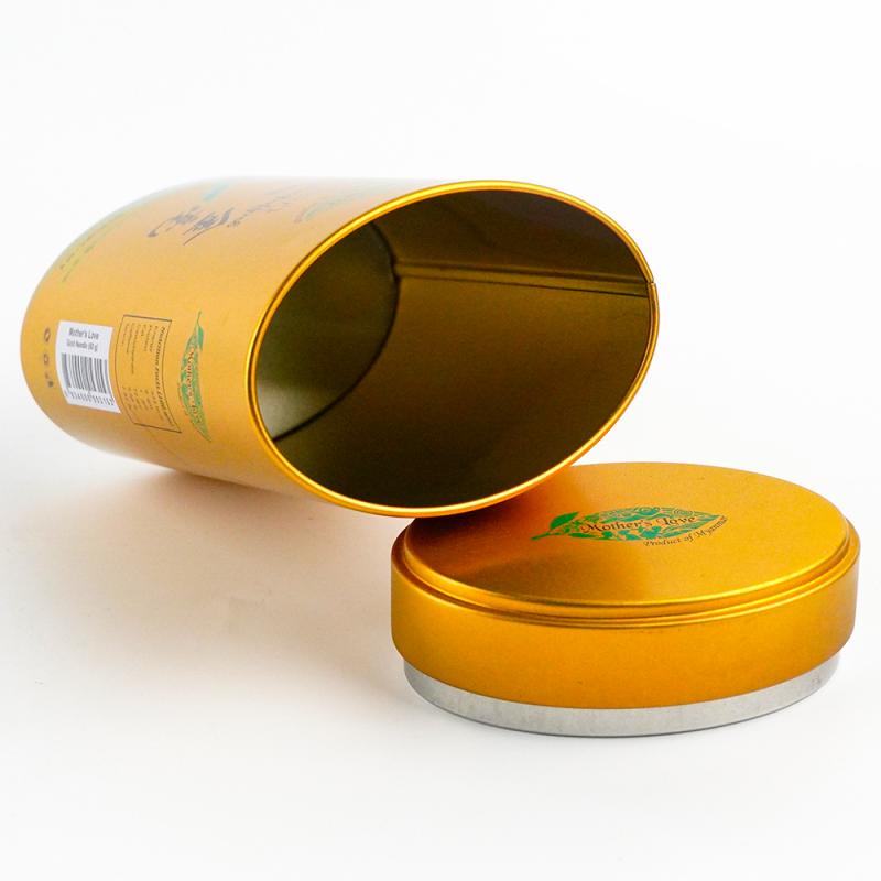 ODM Custom Cookie Cans Factories -Luxury Aluminum Metal Tea tin can TTC-029 – Jiayi detail pictures