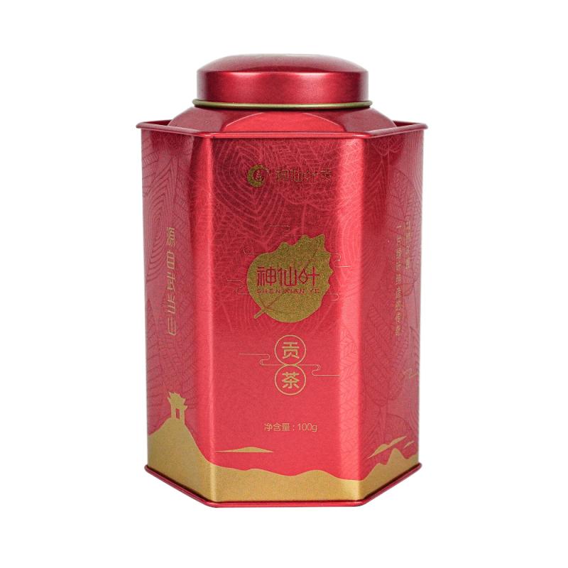 Cheap Empty Tin Containers Suppliers -High Quality Double Lid Tea tin can TTC-009 – Jiayi detail pictures