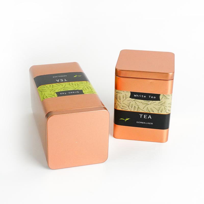 Cheap Can Tin Factory - Square Tea tin can TTB-003 – Jiayi detail pictures
